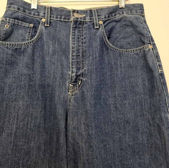 Etica Jeans Womens Sz 31 Blue Iris Relaxed Barrel High Waist Ethically Made NWT - Picture 8 of 15